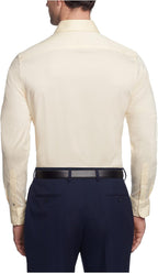 men Dress Shirt Slim Fit Stretch Twill