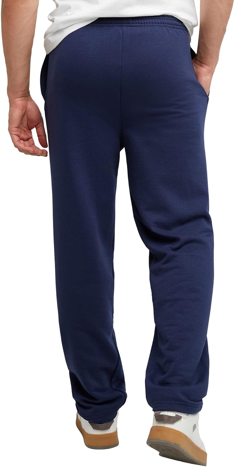 ,  Fleece Sweats for Men, Open Bottom Sweatpants, 30.5"