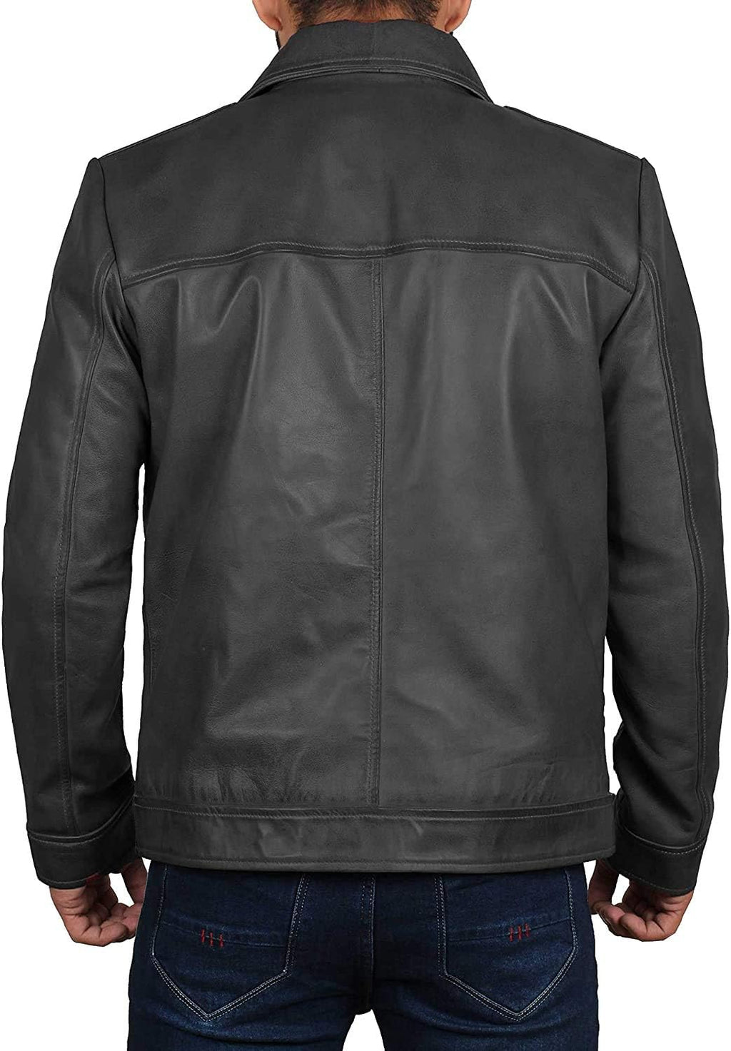 Brown Leather Jacket Men - Black Real Lambskin Men Leather Jacket