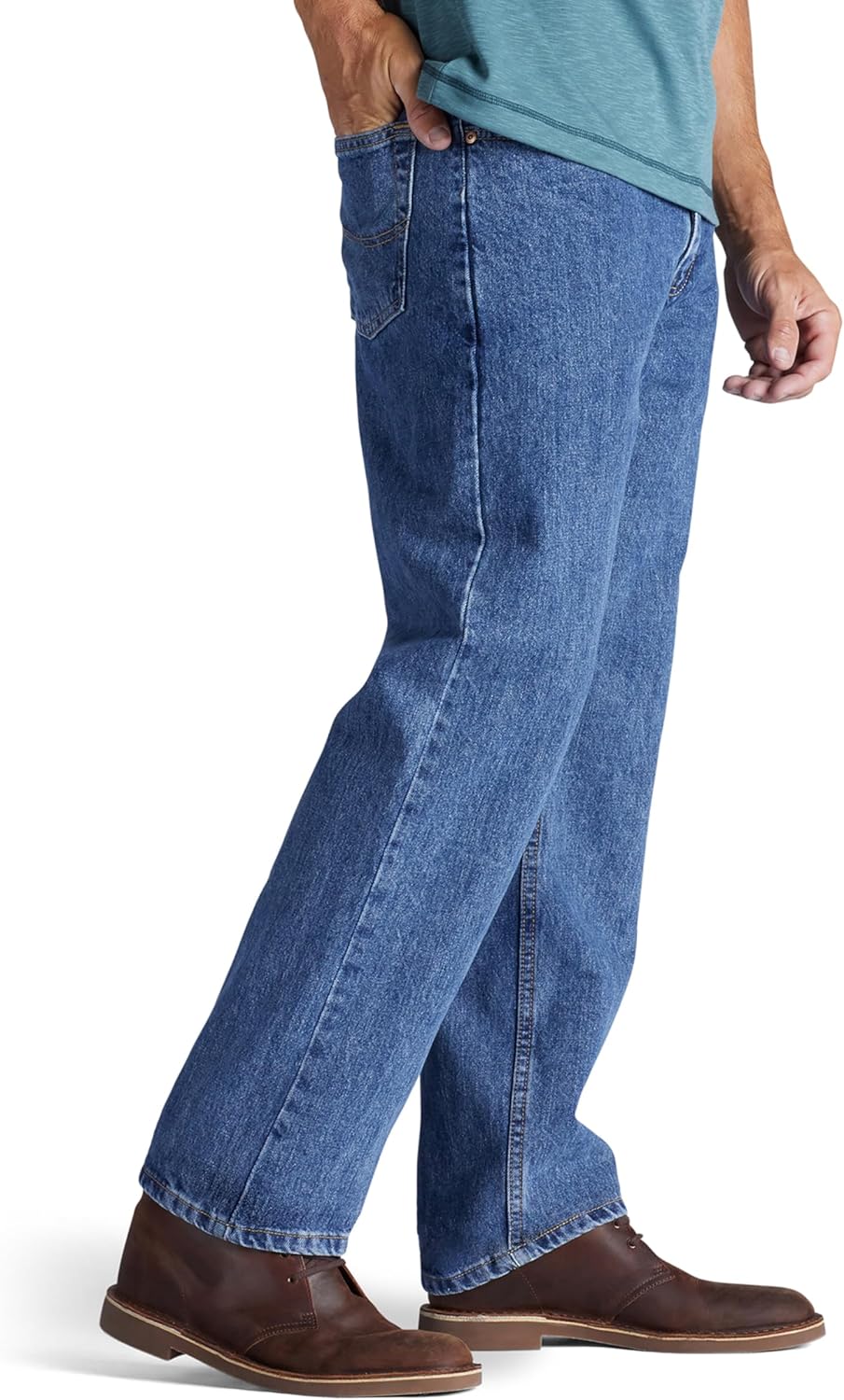 Men Relaxed Fit Straight Leg Jean